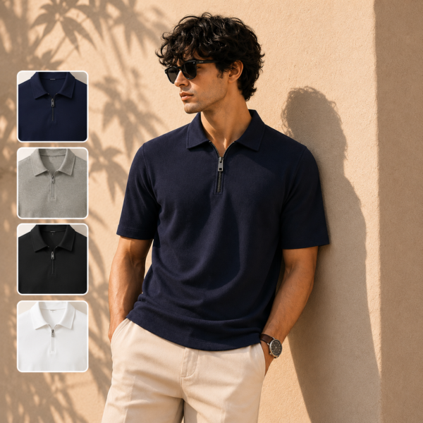 Zip Polo Shirt