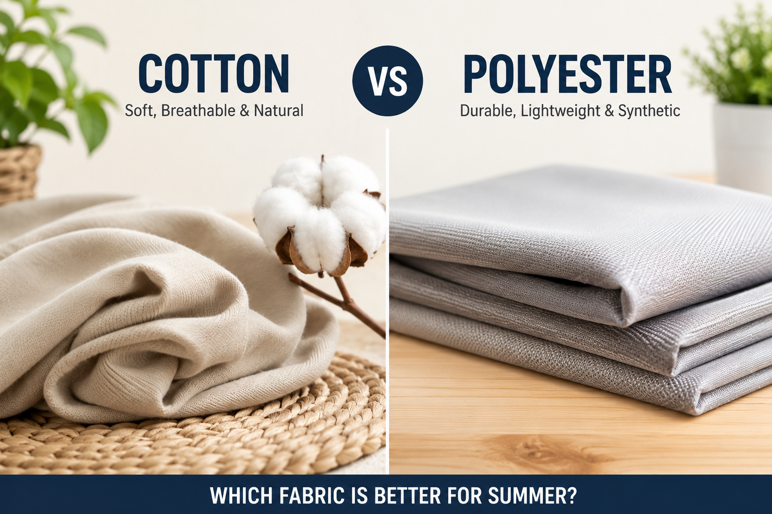 Cotton vs Polyester Which Fabric is Better for Summer in Pakistan?