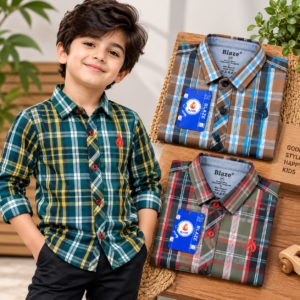 Boys Tartan Check Shirt - Full Sleeve