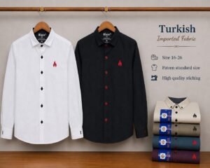 Men’s Turkish Style Button-Down Shirt – Beige | Premium Imported Fabric