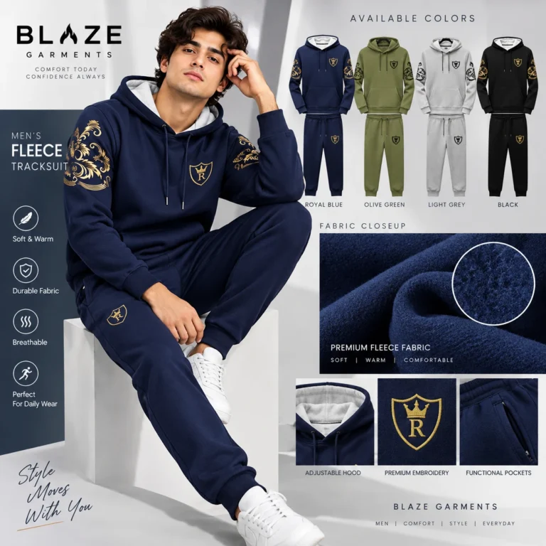 Men’s Fleece Tracksuit &ndash; Hoodie & Jogger Set