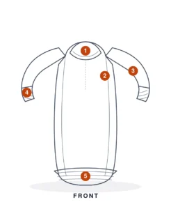 Blaze Garments Sweatshirt tech pack, front flat sketch
