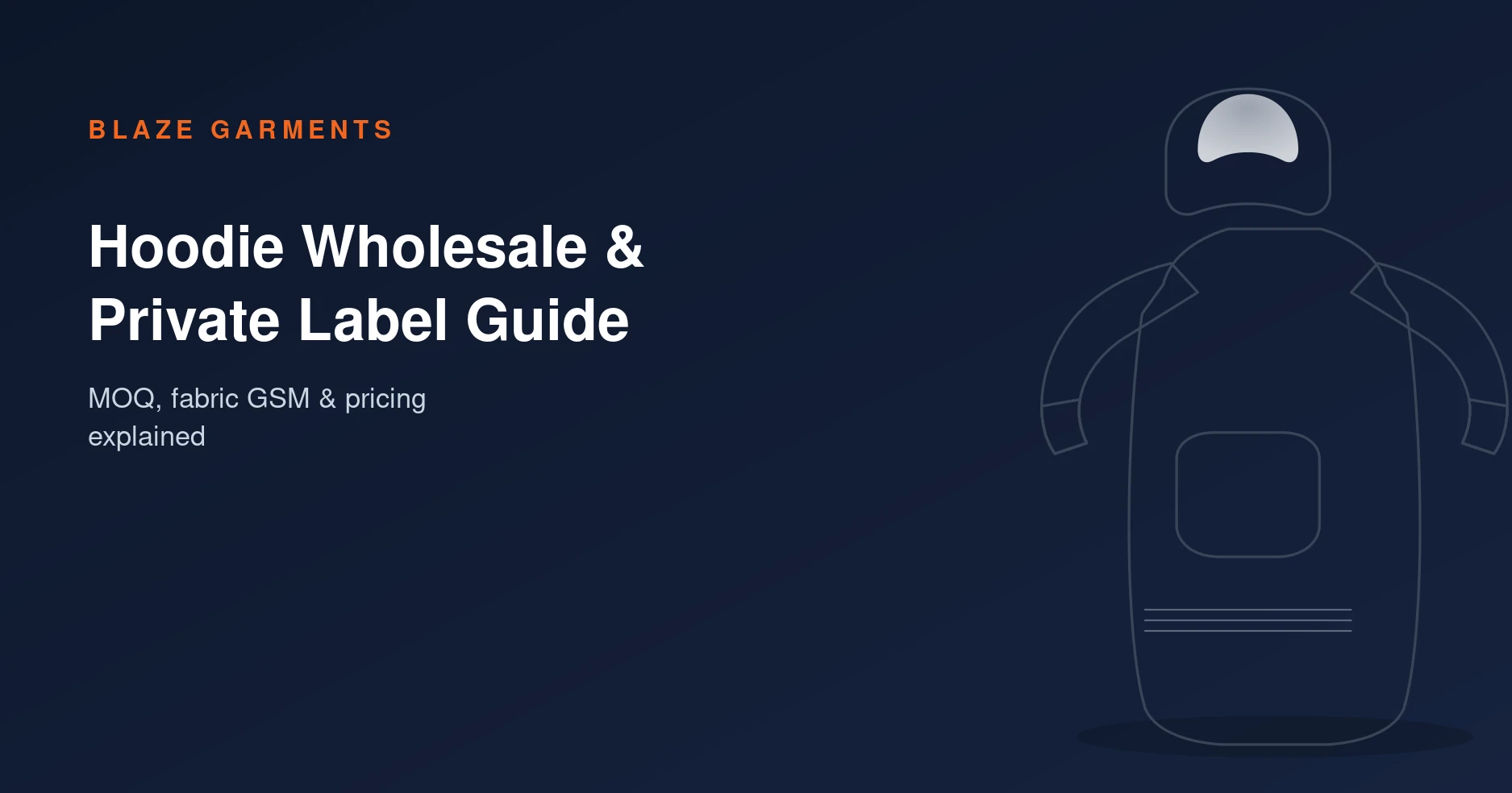 Hoodie Manufacturer Guide: Wholesale & Private Label MOQ, Fabric GSM & Pricing