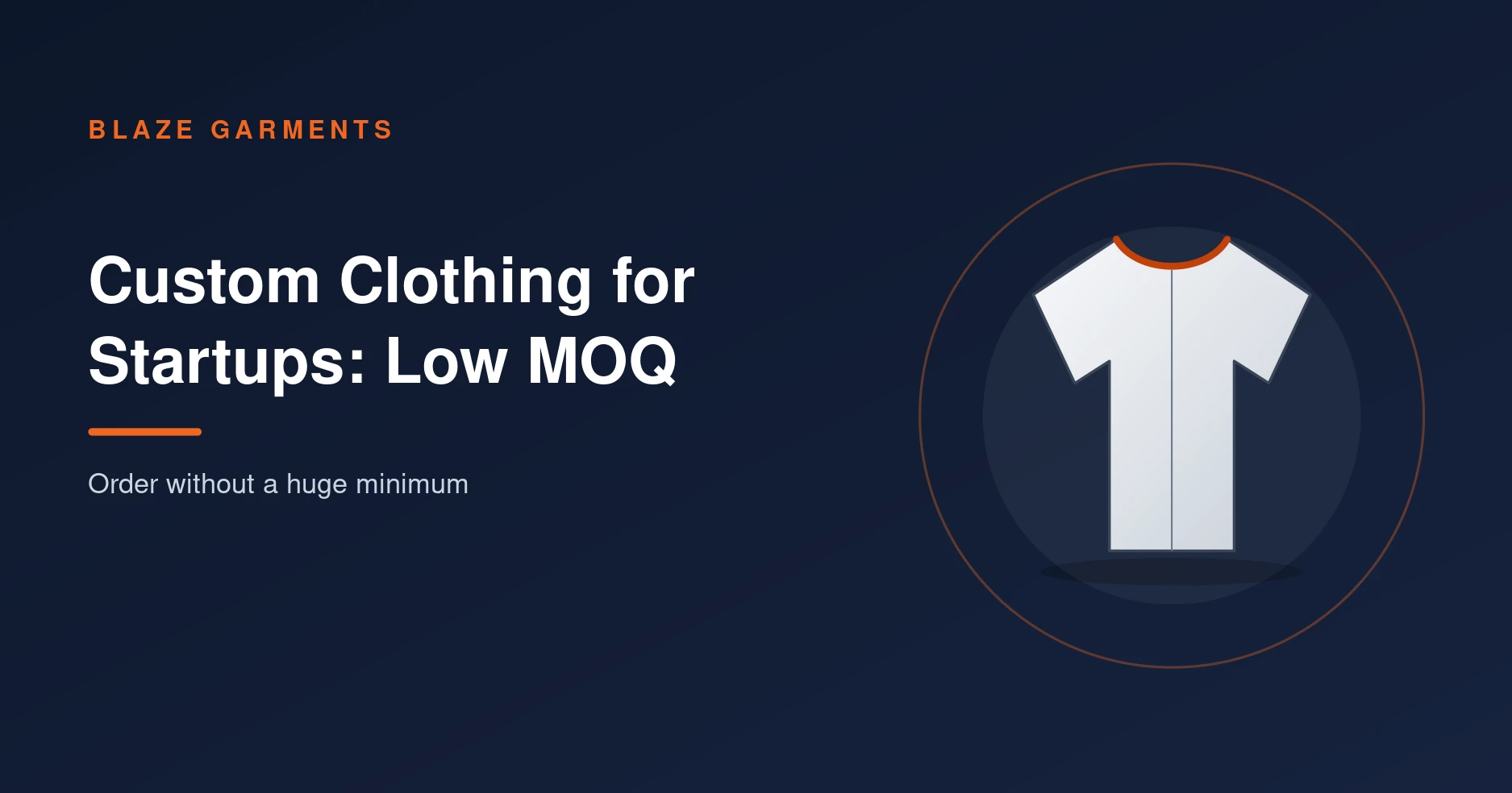 Custom Clothing Manufacturer in Pakistan for Startups: Ordering Without a Huge MOQ