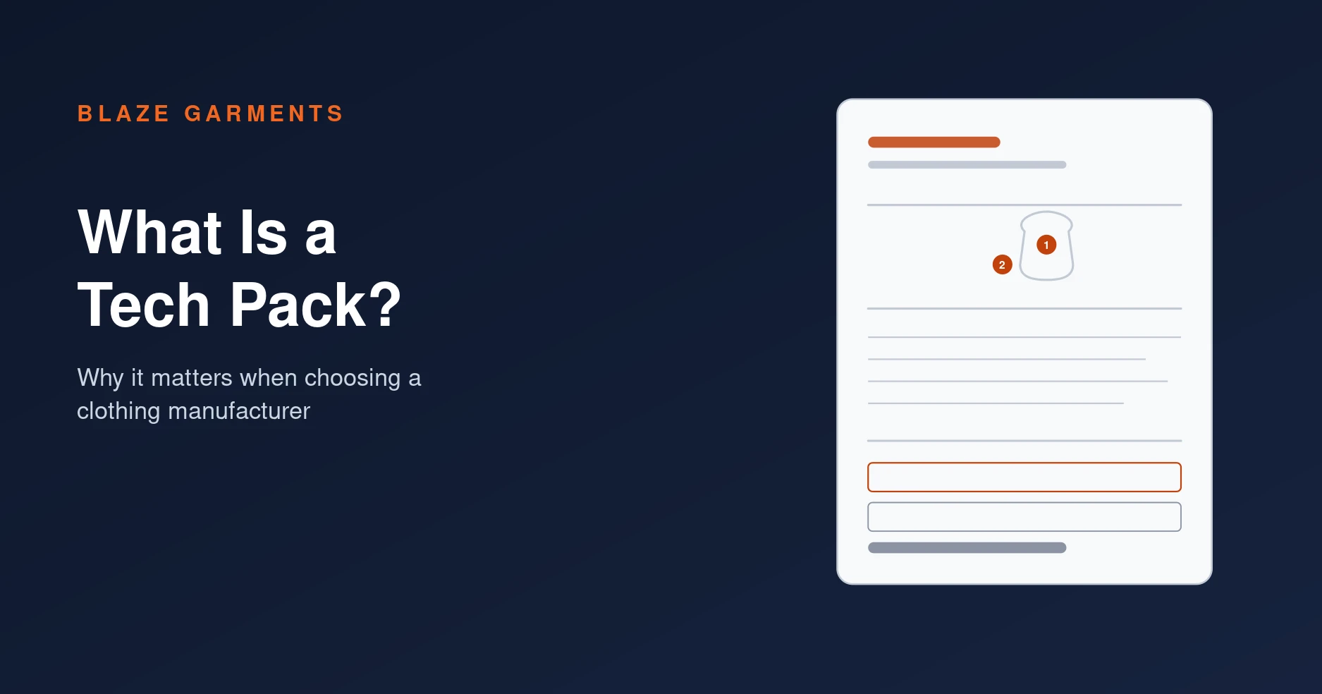 What Is a Tech Pack? Why It Matters When Choosing a Clothing Manufacturer