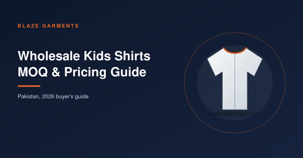Wholesale Kids Shirts in Pakistan: The Complete MOQ & Pricing Guide (2026)