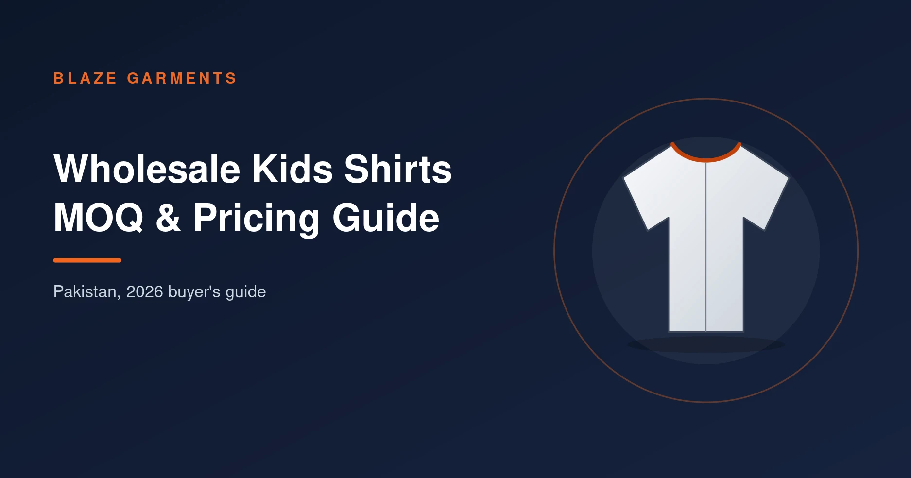 Wholesale Kids Shirts in Pakistan: The Complete MOQ & Pricing Guide (2026)