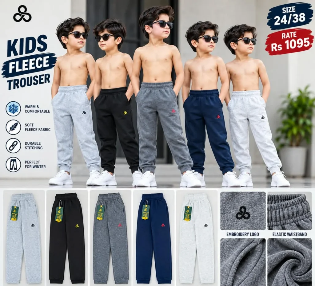 Kids Fleece Trouser – Elastic Waist Jogger
